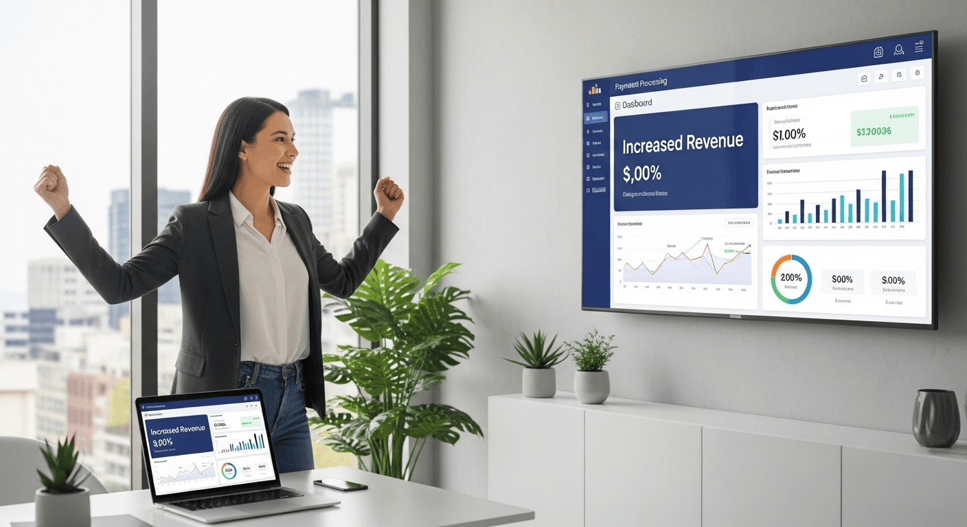 Business owner planning payment processing improvements for the new year